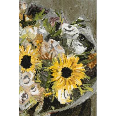 Sunflower Bouquet II 1 Piece Wrapped Canvas Wall Art
