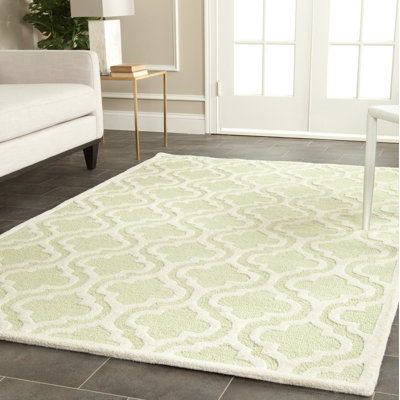 Noble Geometric Wool Hand Woven Area Rug