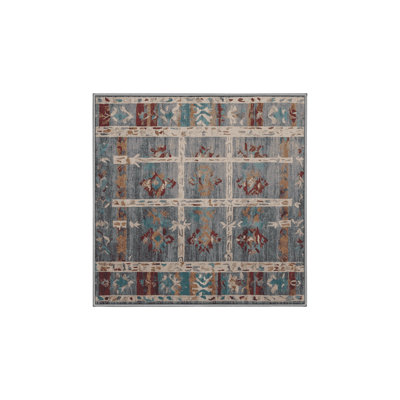 Machine Washable Grey Area Rug