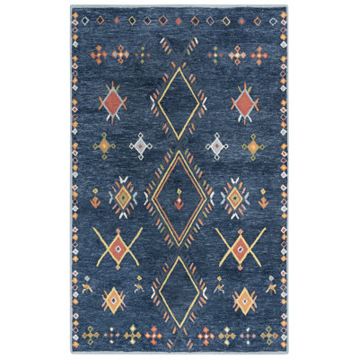 Hand Tufted Wool Geometric Indoor Rug