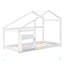 Lit simple en bois, lit simple en bois avec tablette, sans sommier, lit simple