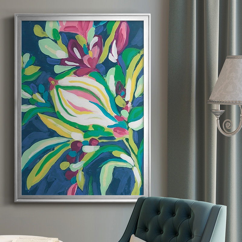 «Blue Tropics II», reproduction encadrée de qualité supérieure - prête à être accrochée, H 42,5 po x l 30,5 po x P 1,25 po