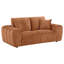 Ensemble de canapé en chenille 3 pièces Burnett Orange brûlé-122544848