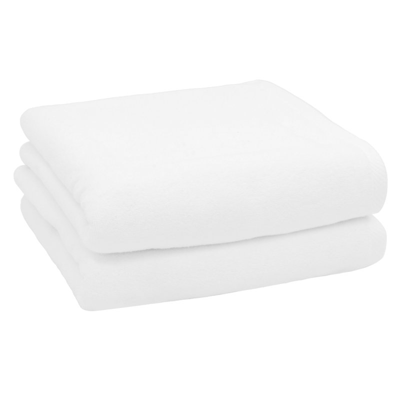 Midweight Bath Towel, White