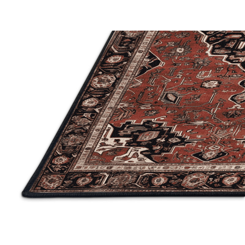 Tapis brun lavable à la machine