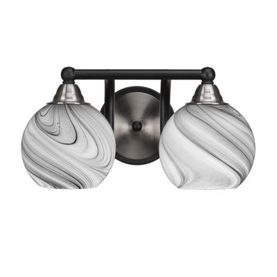 Barre d'éclairage de salle de bain 2 lumières Michell