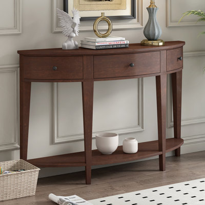 Table console moderne avec 3 tiroirs et 1 tablette pour le couloir, l'entrée et le salon