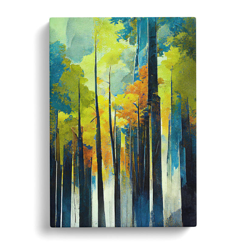 Artful Forest No.4 Abstract - Wrapped Canvas, 50cm H x 35cm W x 3cm D