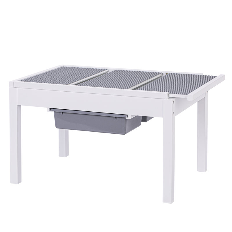 Chama Kids Play Or Activity Table, Gray/White