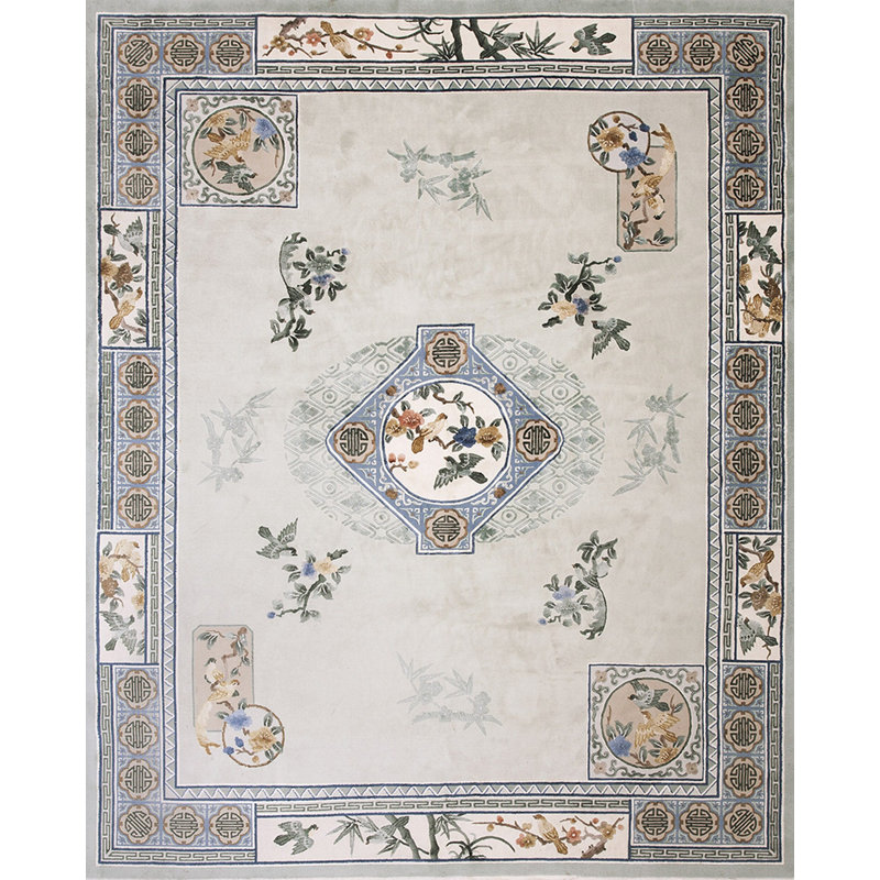 Tapis gris rétro Vintage