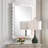 Iskan White Scalloped Mirror