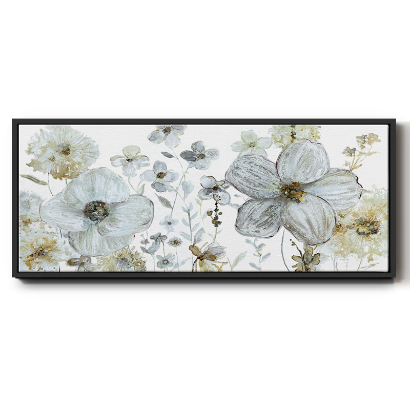 Garden Glitter III - toile encadrée, H 8 po x l 20 po