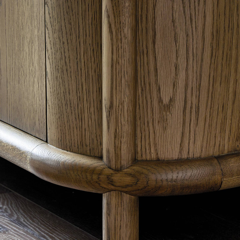 Florent 85.75" Wide Sideboard, Amber Oak