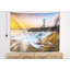 Phare en polyester sur un magnifique tapisserie de mer avec accessoires suspendus inclus-28489795