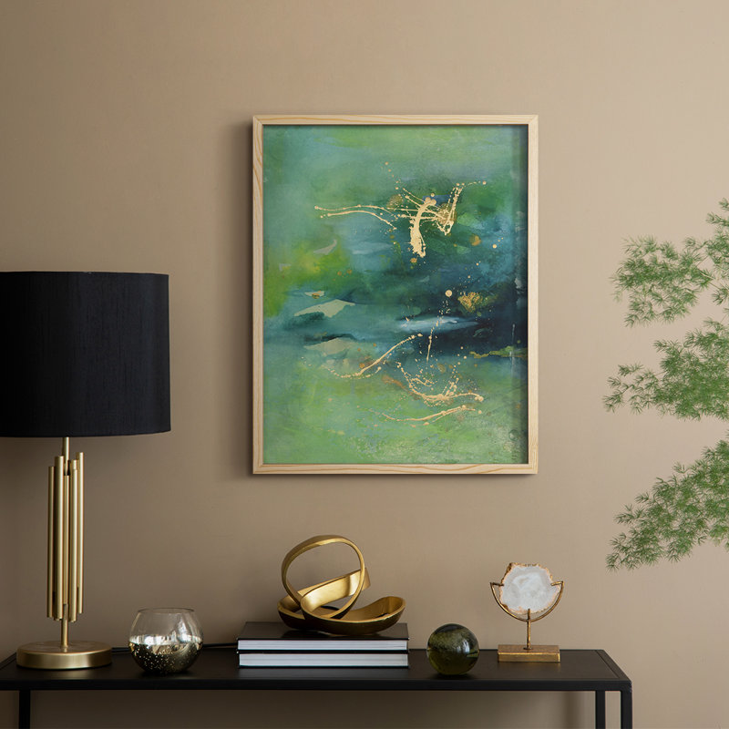 Peaceful Diptych II Framed Print - Solid Wood, 11" H x 9" W