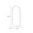 Half-Circle Manufactured Wood Full Length Mirrors