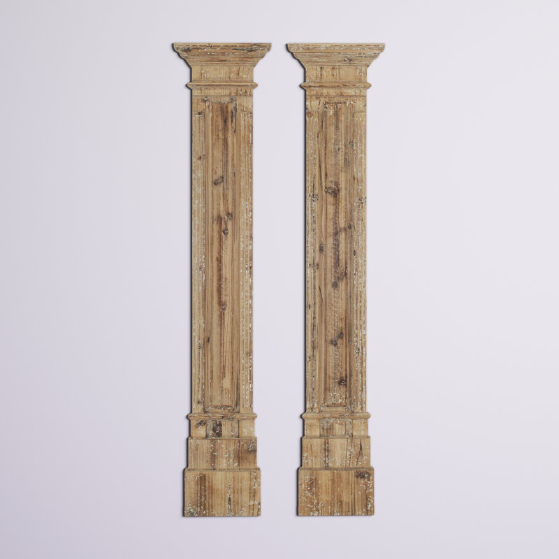 Rustic Buildings & Architecture Wall Decor on Solid Wood