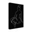 Œuvre d'art sur toile noire-93221396