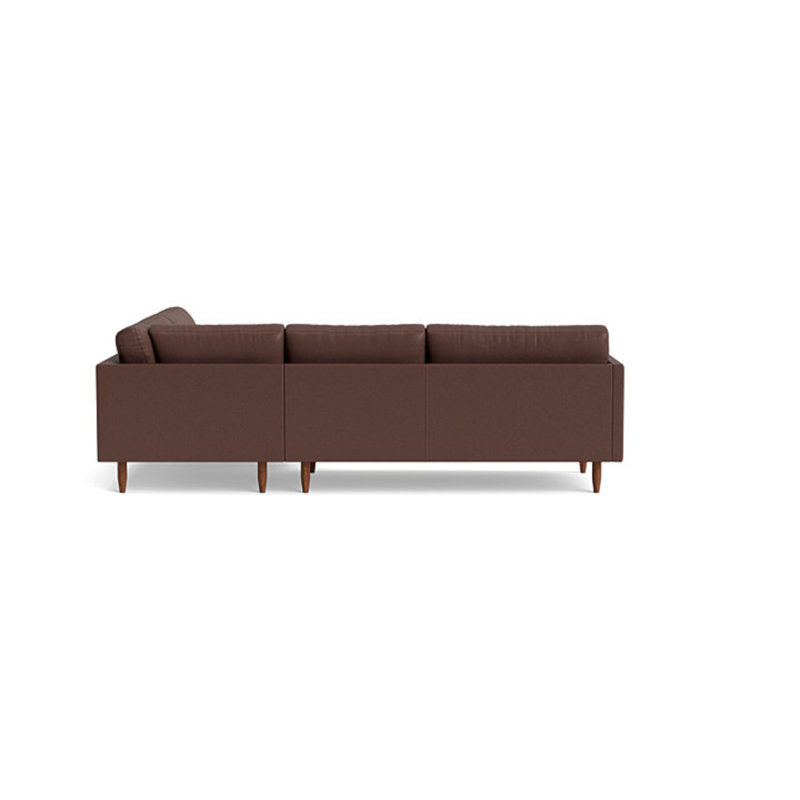 Skinny Fat Sectional, Right Hand Facing, Leather - Deep Blue