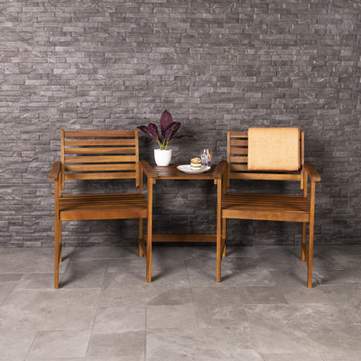 Solid Wood Acacia Outdoor Bench