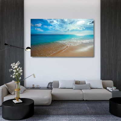 Art sur toile tendue par Davis, Lizzy Gallery, Turquoise Tranquility