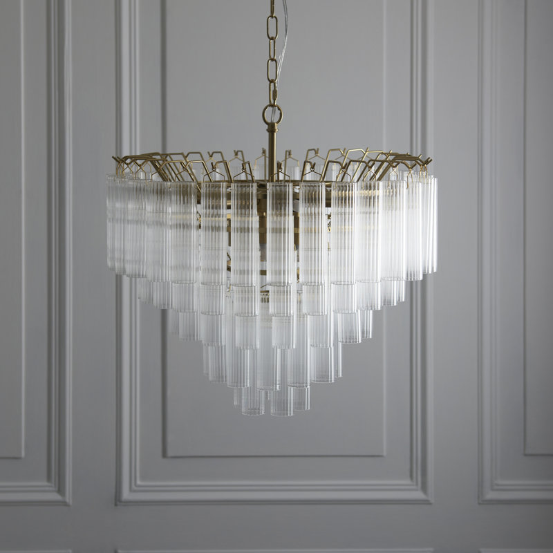 Woodland 12lt Pendant light Straight, White