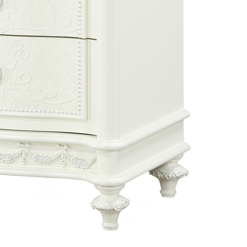 2-Drawer Rectangle Nightstand