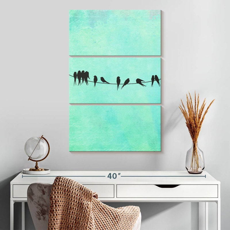 Brampt Birds On A Wire, 32" H x 20" W