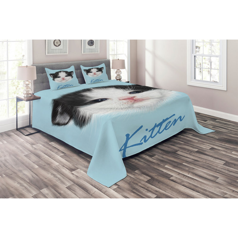 Coverlet, King Bedspread + 2 Shams