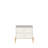 Modern Off-white Nightstand With 2 Drawers And Gold Steel Legs, Mdf Bedroom Side Table | Gift Idea