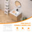 Dessus de meuble-lavabo à quartz blanc 24 po avec lavabo
