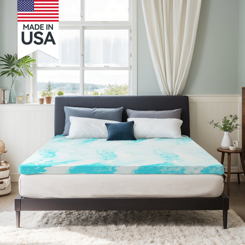 Surmatelas en mousse viscoélastique 4 "Tereasa Alwyn Home, Grand lit