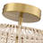 Nekoosa Rope Semi Flush Mount