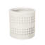 Jardinière carrée de 10 po - Béton léger blanc antique