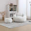 Modern Bean Bag Chair With Ottoman, Pillow-556237125