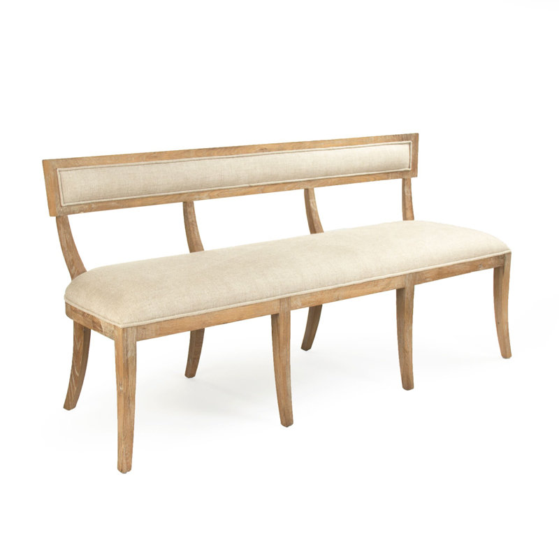 Embla Linen Upholstered Bench