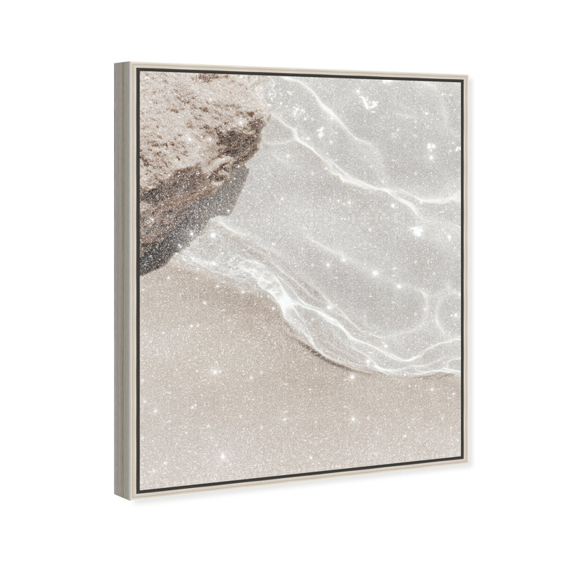 Crystalline Ripples Print by Oliver Gal, 25"H x 21"W, Silver Floater Frame