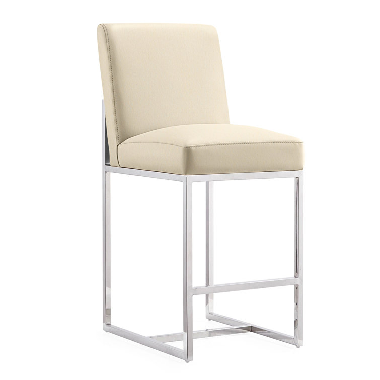 Element Upholstered Counter Stool with Metal Frame