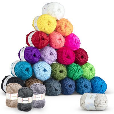 Soft Cotton Multicoloured Crochet Yarn for Knitting and Crafts