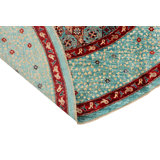 Aryana Wool Oriental Area Rug in Light Blue