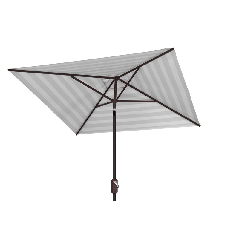 Parasol carré de 7,5 pi Torrens, Gris / Blanc