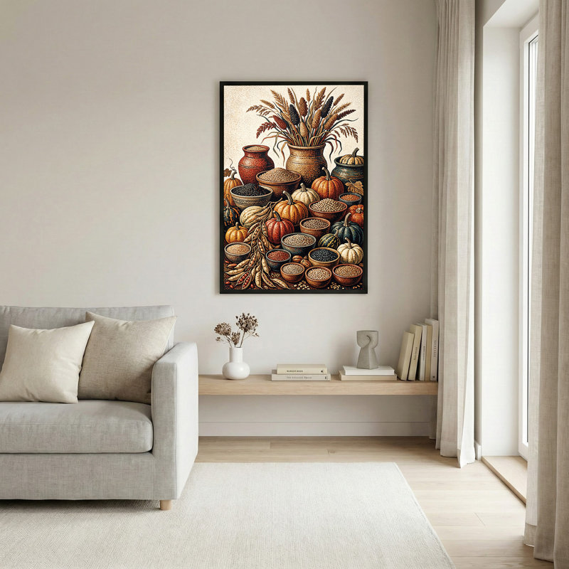 Art texturé sur toile citrouilles texturées, H 36 po x l 24 po