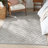 Foundry Select Versatile Diamond Silver Gray Indoor/Outdoor Area Rug-1400308631