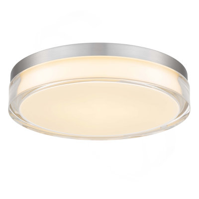 12-Inch Chrome Inegrated LED Flush Mount
