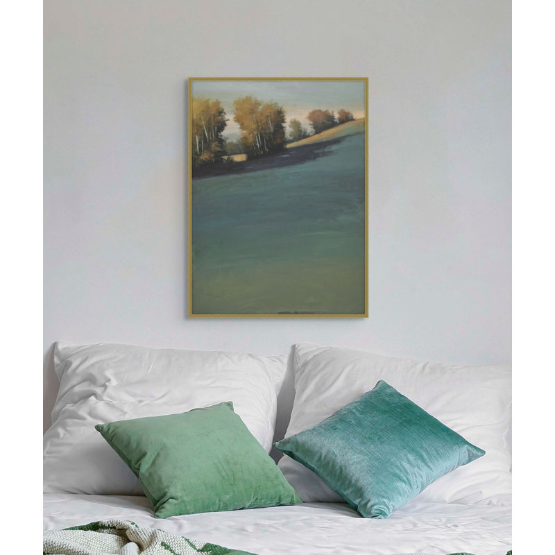 Still Slopes 1 Framed Acrylic Painting Print Canvas, 55.25" H x 41.25" W