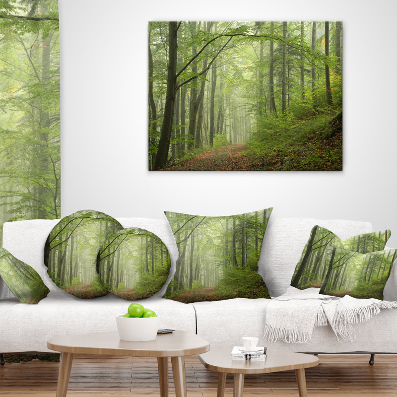 Coussin lombaire photo en paysage early automne forest