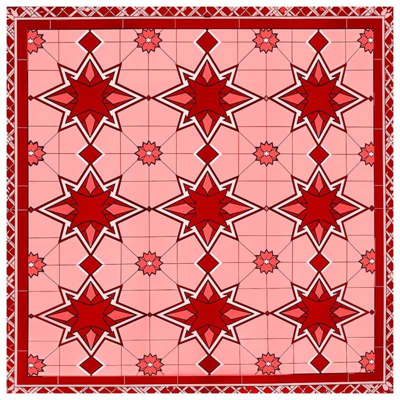 Couvertures à motif d'étoile rouge, L 60 po x H 80 po
