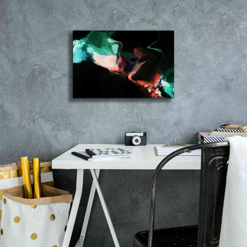 «Inverted Abstract Colorful Flows 18» par Irena Orlov, H 12 po x l 18 po x P 0,75 po