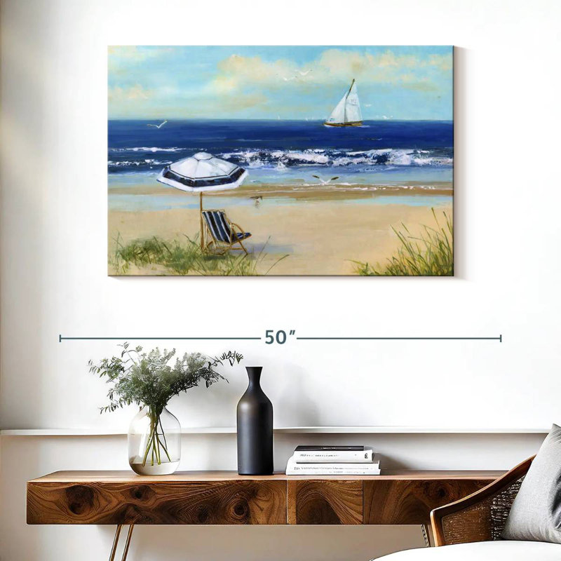 Alvord Azure Beach Life I, 26" H x 39" W