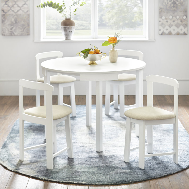 Ensemble repas pour quatre personnes Carrollton, Blanc